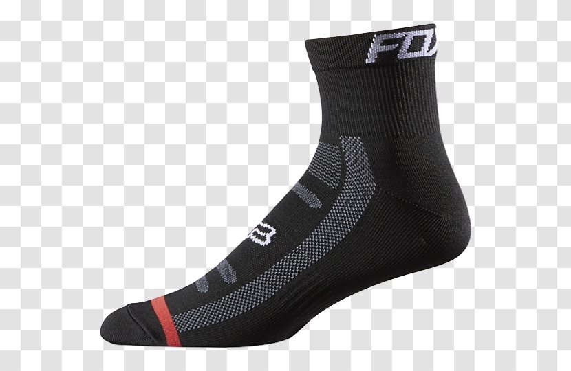 Sock Fox Racing Clothing Cycling Bicycle - Socks Transparent PNG