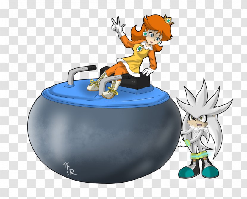 Mario & Sonic At The Olympic Winter Games Curling - Princess Daisy - Yuki Cross Transparent PNG