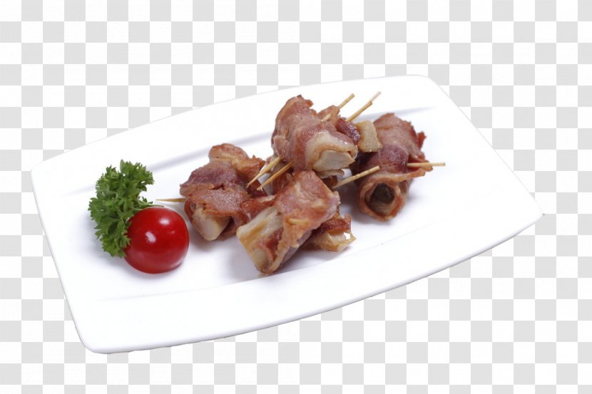 Prosciutto Sausage Bacon Roll Breakfast - Dish - Mushroom Transparent PNG