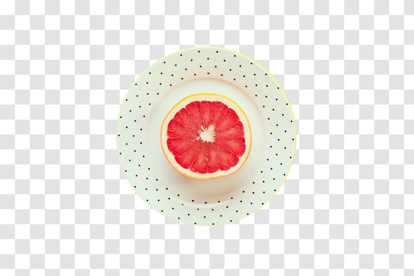 Yellow Aesthetics Red The Secret Of Coffee Grinds Orange - Dishware - Grapefruit Dish Transparent PNG