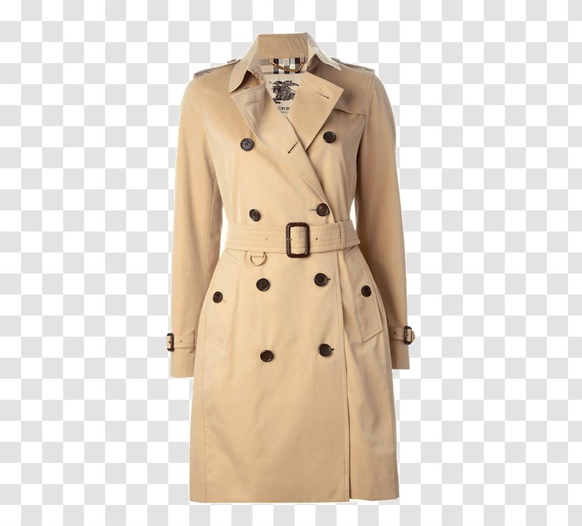 Burberry Trench Coat Jacket Double-breasted - Cashmere Wool - Ms. Windbreaker Transparent PNG