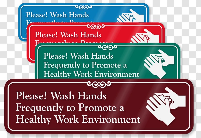 Signage Closed-circuit Television Surveillance - Handwashing Transparent PNG