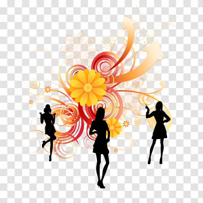Silhouette Clip Art - Female - Abstract Pattern Humanoid Transparent PNG