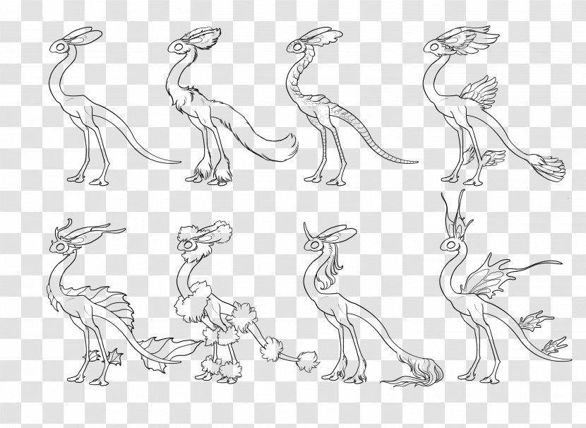 Carnivora Reptile Line Art Drawing Sketch - Tail - Carnivoran Transparent PNG