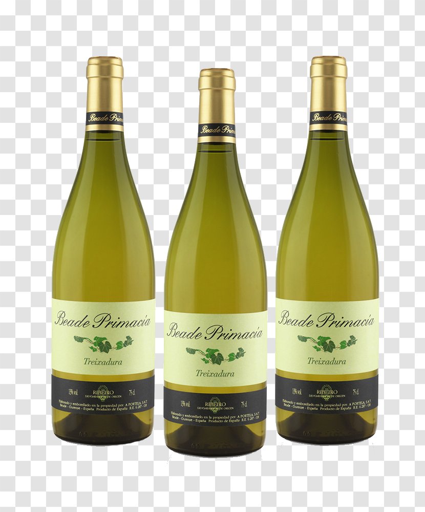 White Wine Albariño Ribeiro DO Beade, Ourense - Galician Transparent PNG