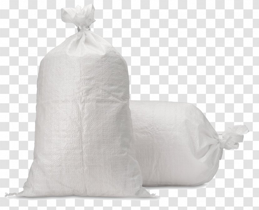 Plastic Bag Sandbag Polypropylene Woven Fabric - White Transparent PNG