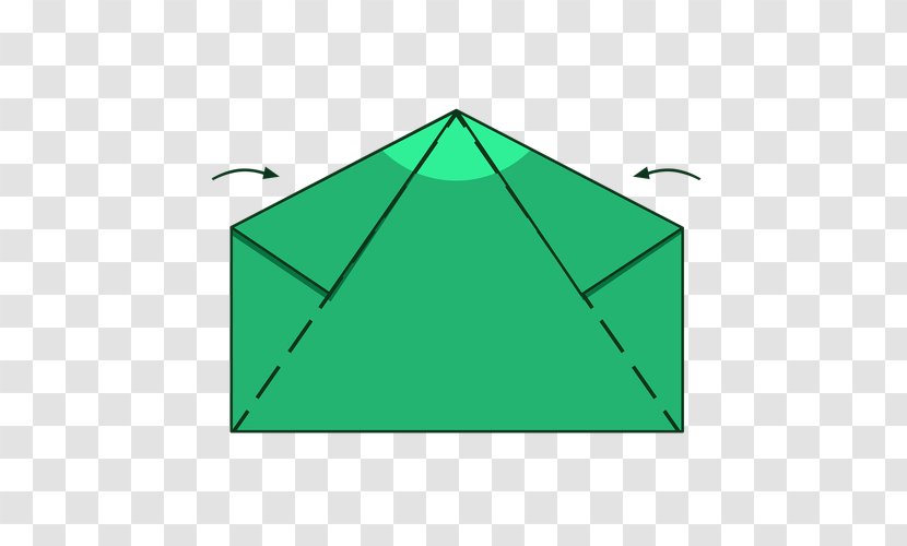 Green Leaf Background - Triangle - Slope Tent Transparent PNG