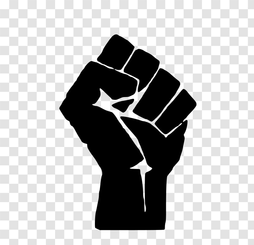 Black Power Raised Fist Panther Party African American - And Hand Transparent PNG
