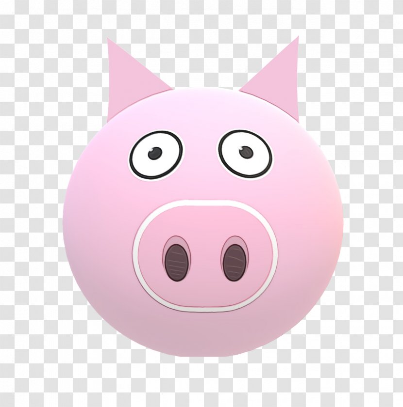 Pig Cartoon - Snout - Livestock Suidae Transparent PNG