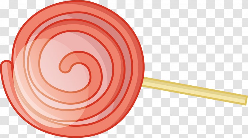 Lollipop Cartoon - Red - Vector Transparent PNG
