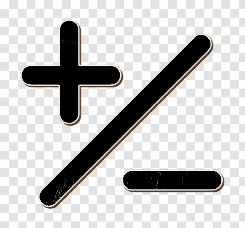 Mathematical Basic Signs Of Plus And Minus With A Slash Icon Mathbert Mathematics Icon Signs Icon Transparent PNG
