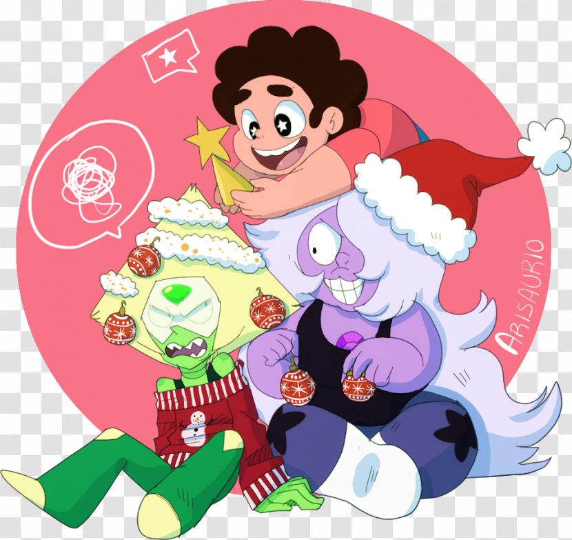 Stevonnie Garnet Steven Universe Christmas Drawing - Art - Animated Celery Transparent PNG