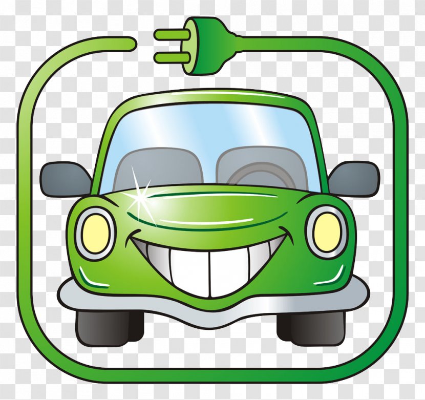 Car Electric Vehicle Battery Charger Tesla Model S BMW I3 - Green - Cartoon Transparent PNG
