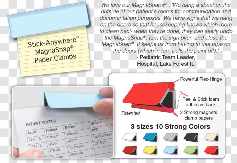 Paper Clip Clamp Magnatag Plastic - Technology Transparent PNG