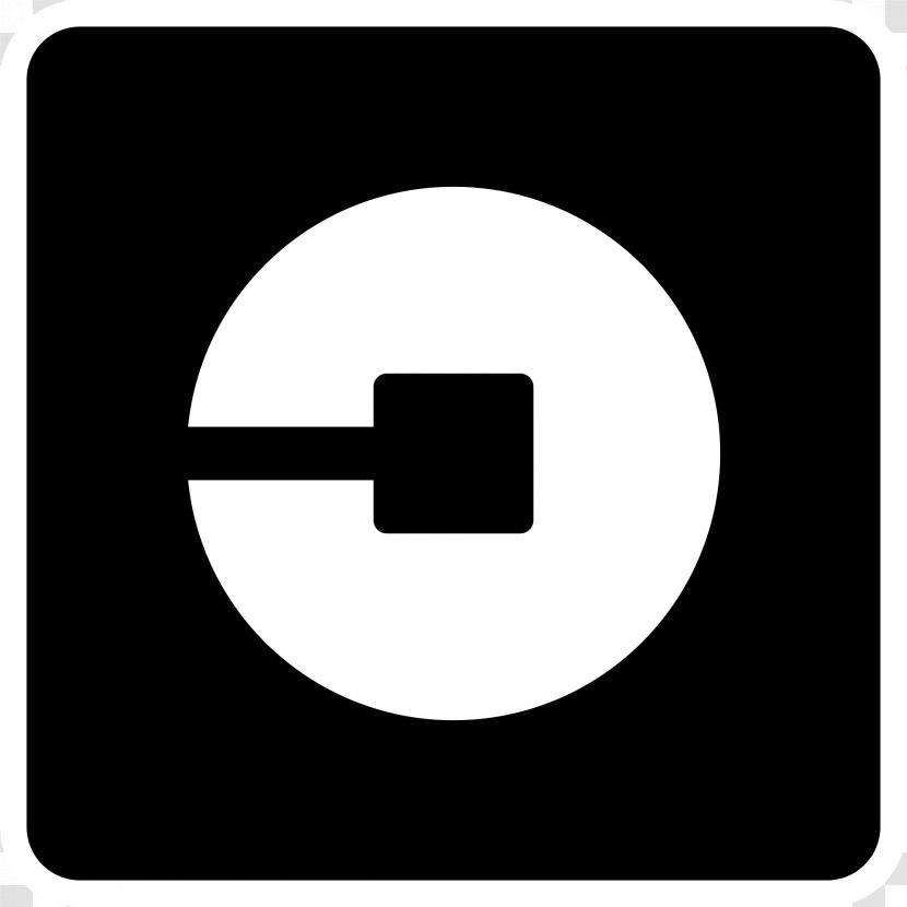 Uber - Black - Taxi Logos Transparent PNG