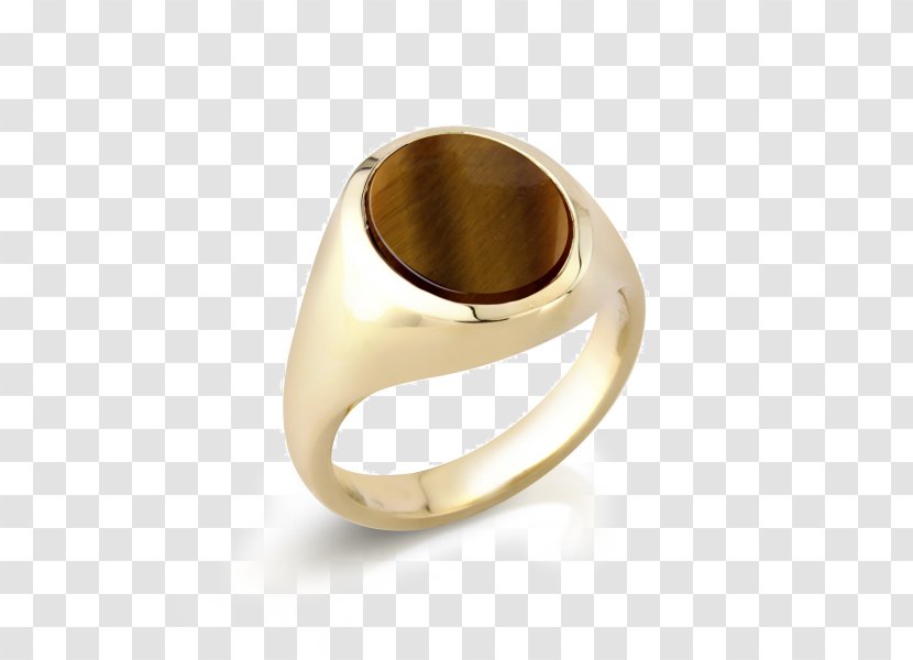Ring Tiger's Eye Jewellery Signet Gold - Gemstone Transparent PNG