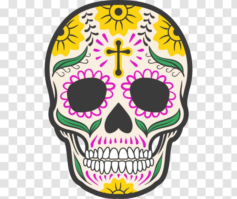 Calavera Day Of The Dead Skull Art Mexican Cuisine - Culture Transparent PNG