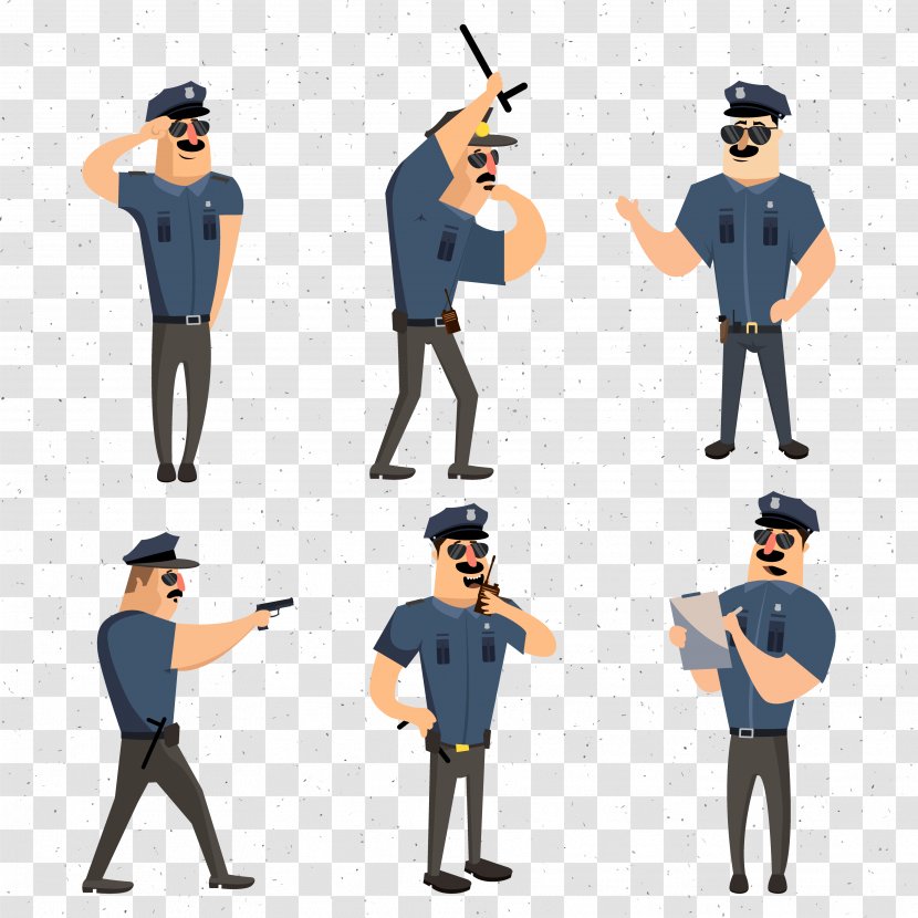 Police Officer Cartoon Icon - Cdr - Material Transparent PNG