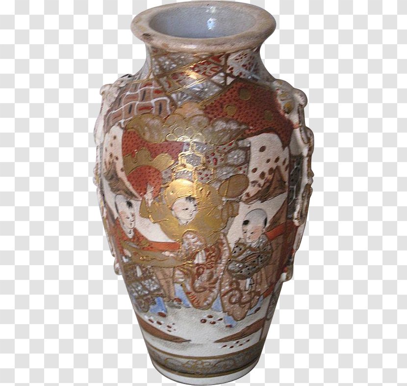 Satsuma Ware Ceramic Vase Pottery Teapot - Japanese People Transparent PNG