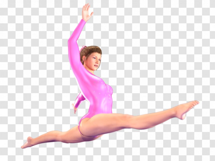Modern Dance Bodysuits & Unitards Pink M Gymnastics - Flower Transparent PNG