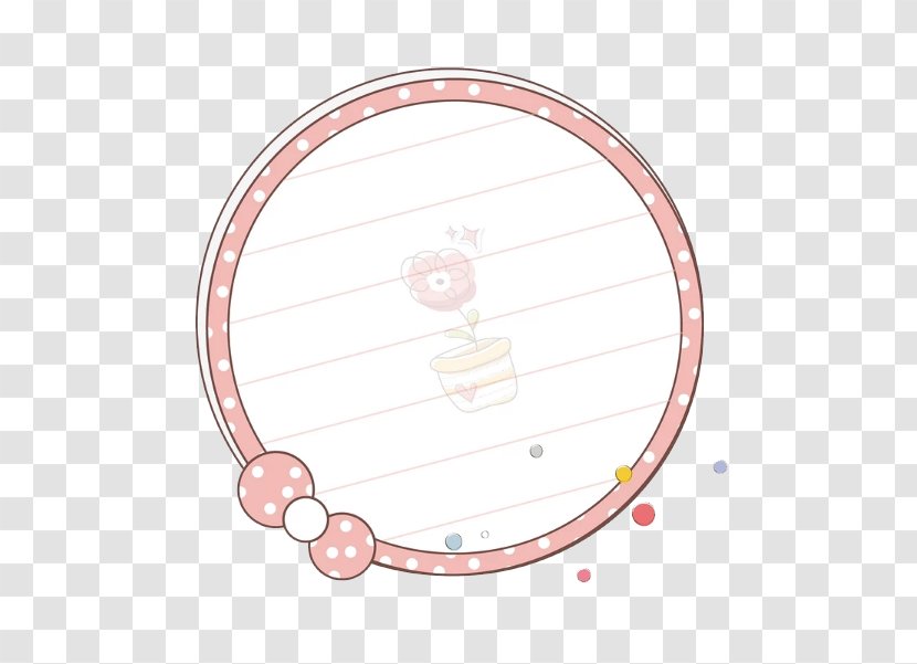 A Pink Circle Of Flowers - Speech Balloon - Product Design Transparent PNG