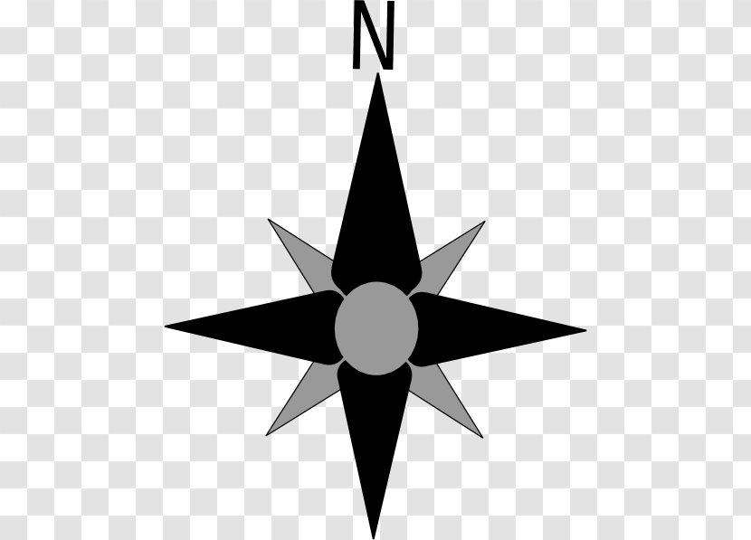 North Arrow Clip Art - Symmetry Transparent PNG