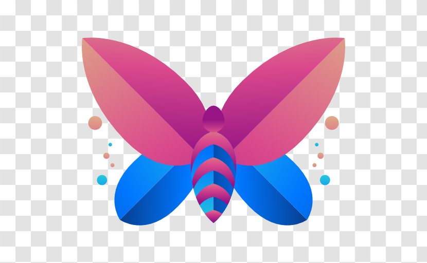 Icon - Pink - A Cartoon Butterfly Transparent PNG