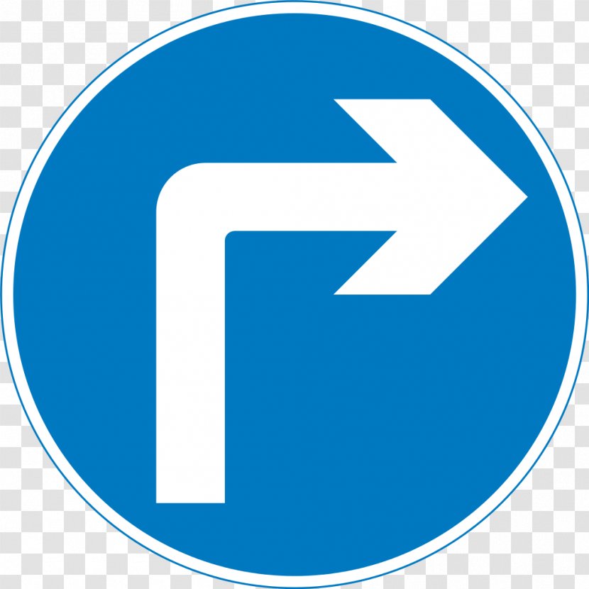 Traffic Sign Mandatory Road - Brand Transparent PNG