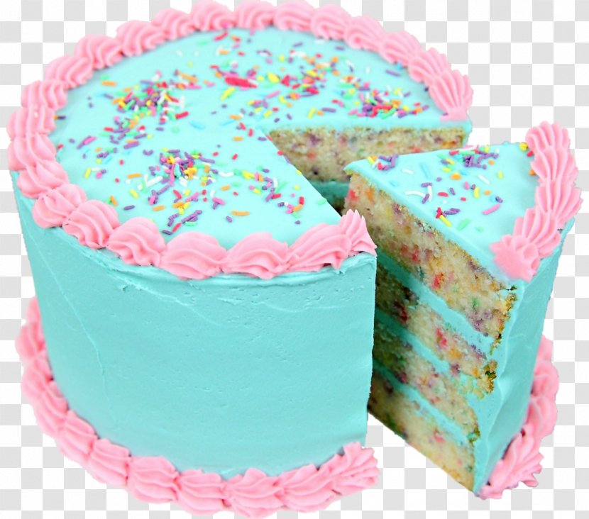 Birthday Cake Confetti Frosting & Icing Layer Cupcake - Sugar - Wedding Transparent PNG