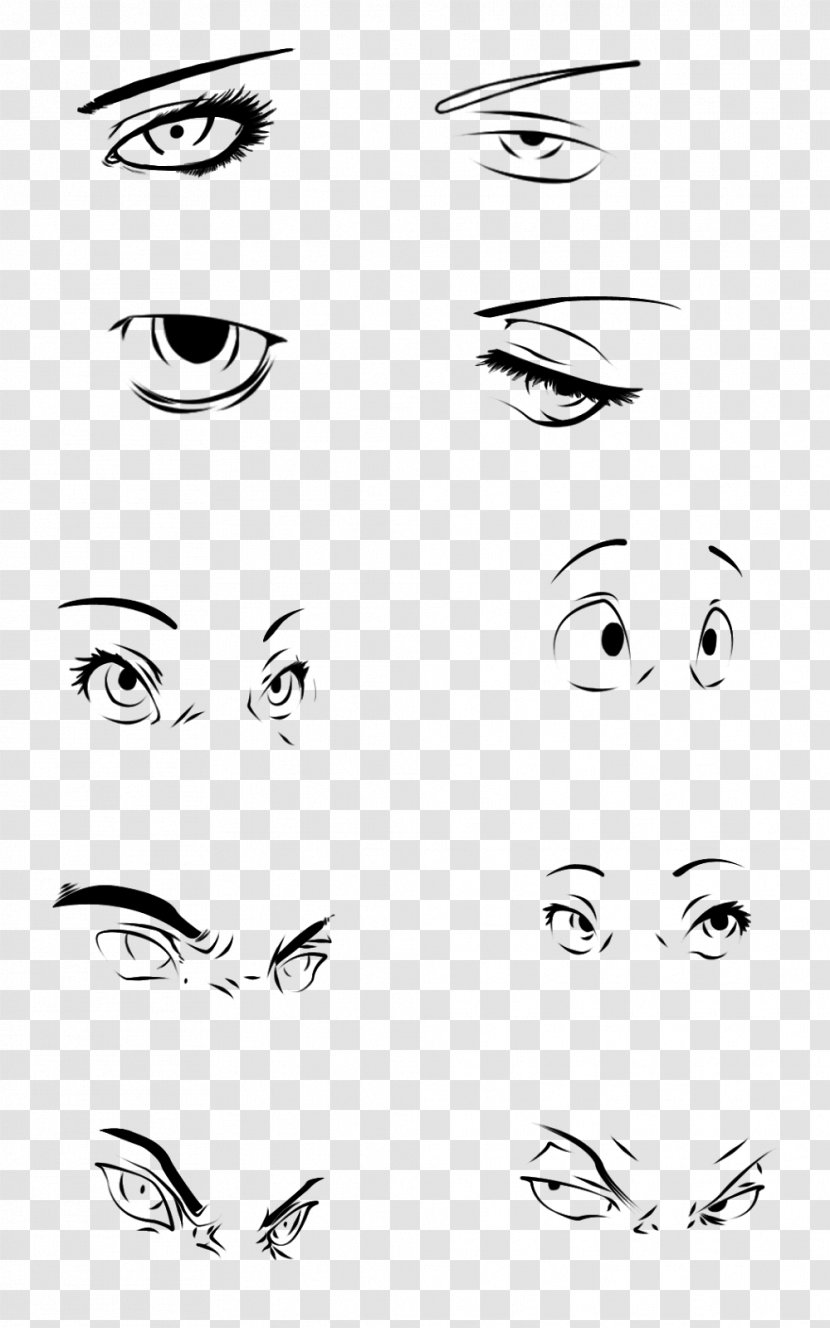 Eye Drawing /m/02csf Line Art Clip - Cartoon Transparent PNG
