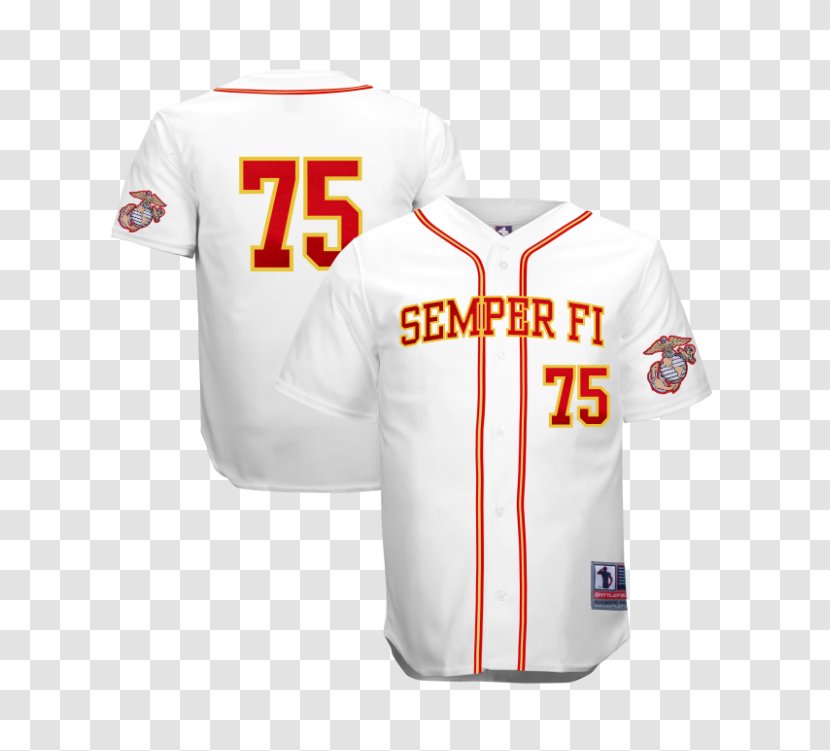 Sports Fan Jersey Baseball Uniform T-shirt - Semper Fidelis Transparent PNG