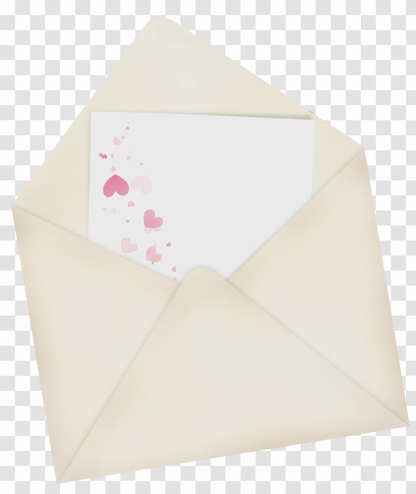 Envelope - Art Paper - Origami Beige Transparent PNG