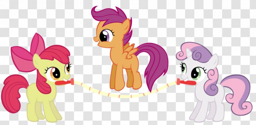 Pony Apple Bloom Rarity Sweetie Belle Rainbow Dash - Watercolor - Cutie Mark Crusaders Transparent PNG