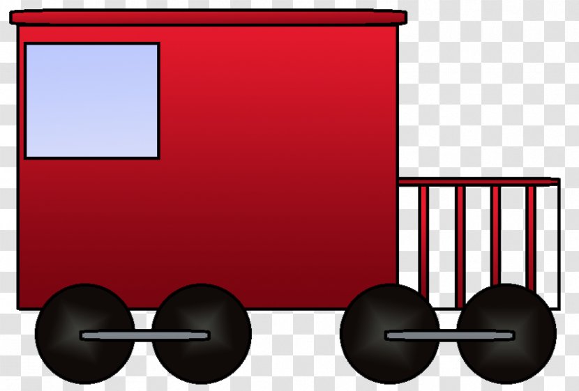 Train Rail Transport Caboose Passenger Car Clip Art - Red - Clipart Transparent PNG
