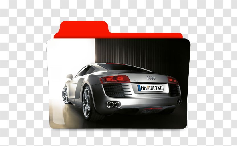 Audi R8 Le Mans Concept Sports Car TT - Motor Vehicle - Rear Folder Transparent PNG