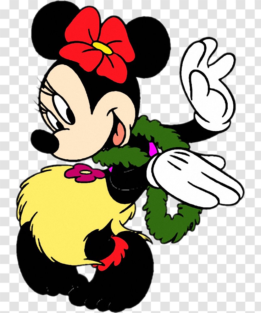 Minnie Mouse Mickey Daisy Duck Donald Hula - Cartoon - Grass Skirts Transparent PNG