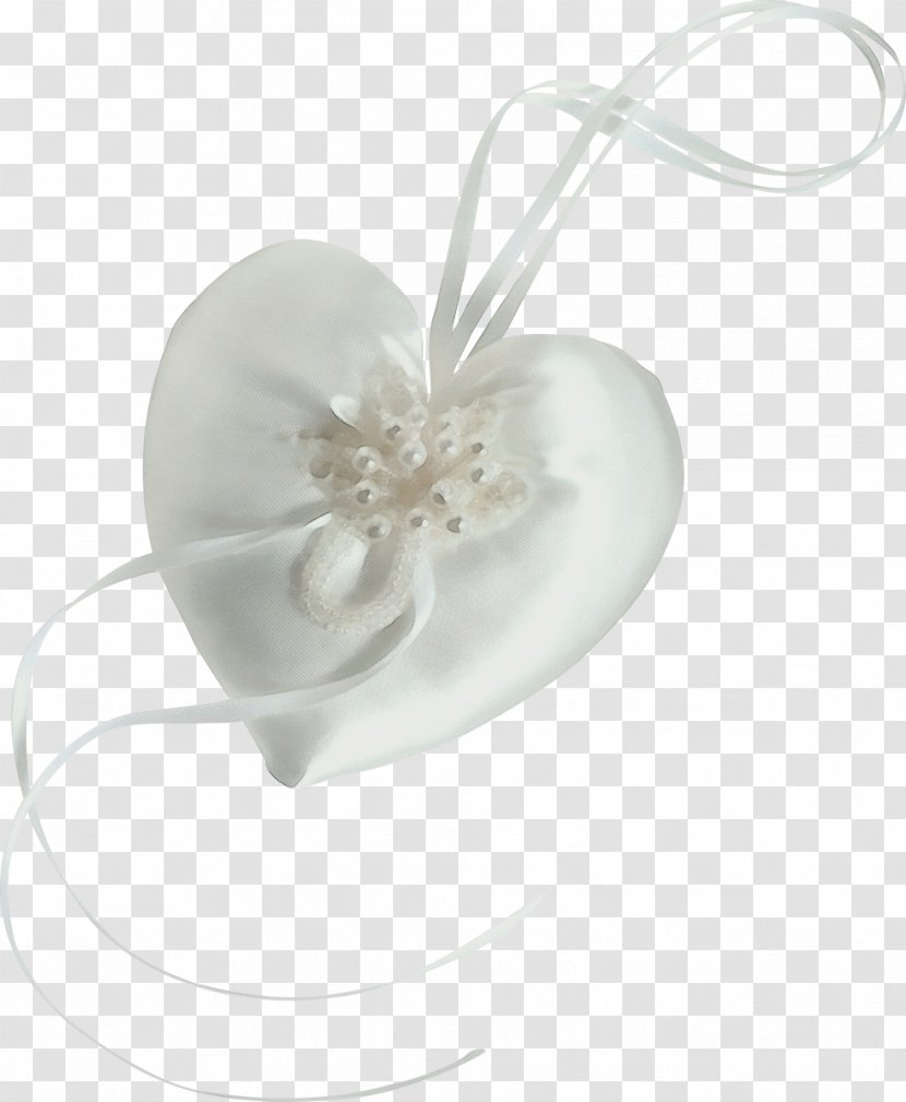 White Heart - Headpiece - Petal Transparent PNG