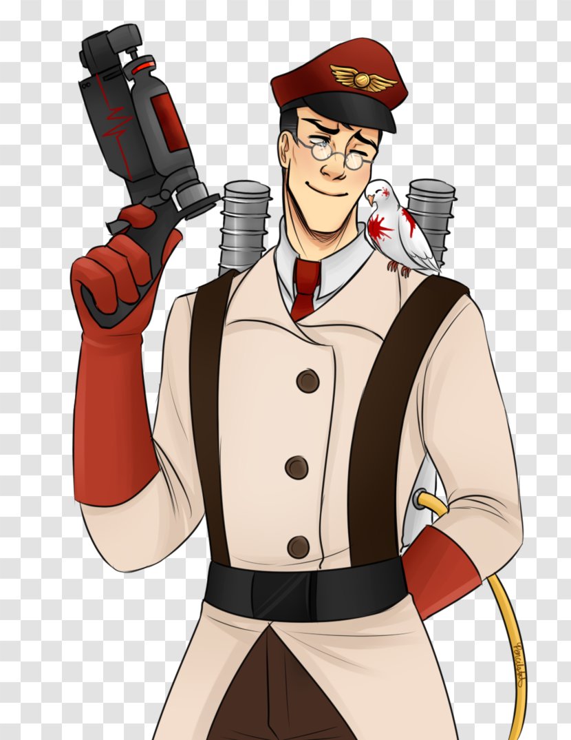 Team Fortress 2 Medic Video Game Fan Art Drawing - Deviantart - Tf Transparent PNG