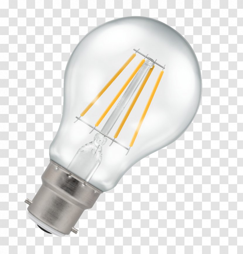 Incandescent Light Bulb LED Lamp Bayonet Mount Filament - Incandescence Transparent PNG