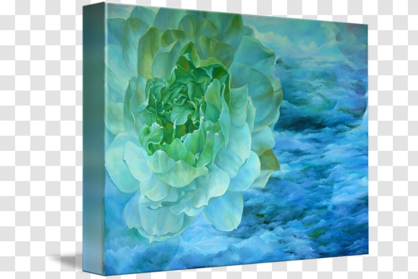 Water Painting Hydrangea Aquatic Plants - Golden Lotus Transparent PNG