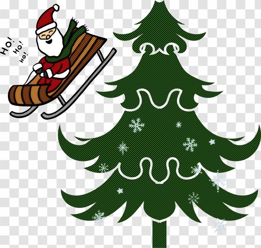 Christmas Tree Santa Transparent PNG