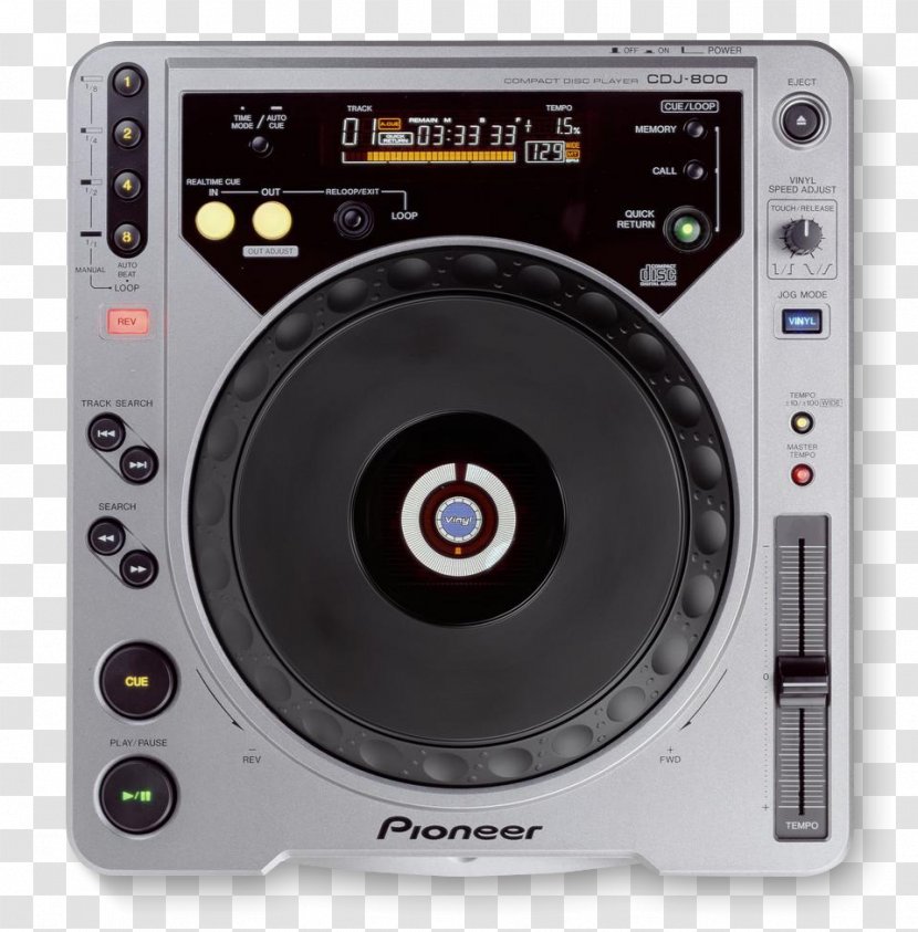 CDJ-2000 CD Player Disc Jockey Pioneer DJ - Media - Silver Edge Transparent PNG