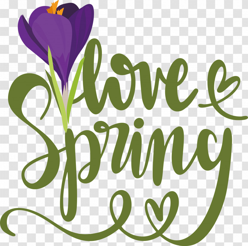 Word Art Text Drawing Spring Line Art Transparent PNG