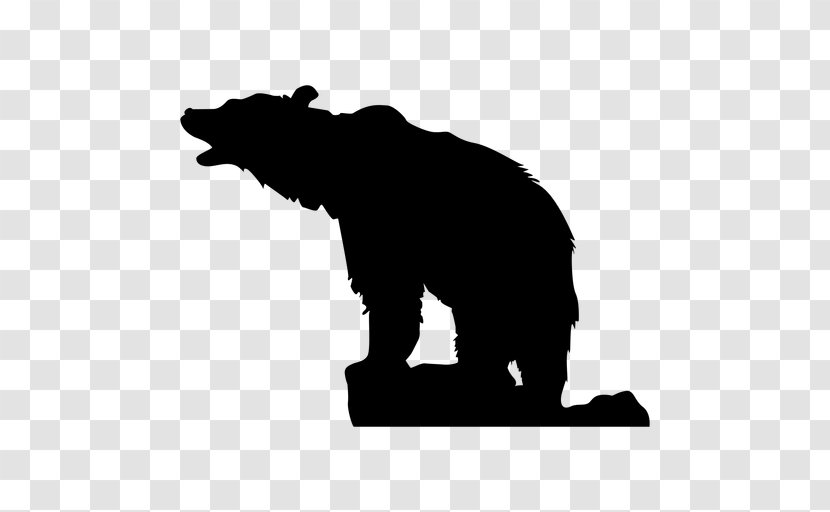 California Bear - Elephant - Blackandwhite Transparent PNG