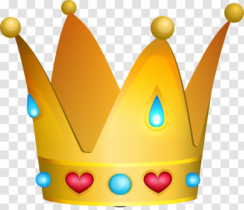 Cartoon Crown Graphic Design - Ruby - Gold Chart Transparent PNG
