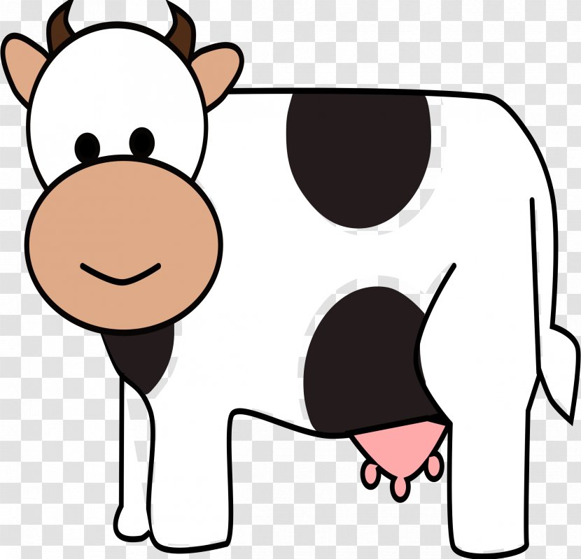 Holstein Friesian Cattle Ayrshire Dairy Clip Art - Smile - Cow Transparent PNG