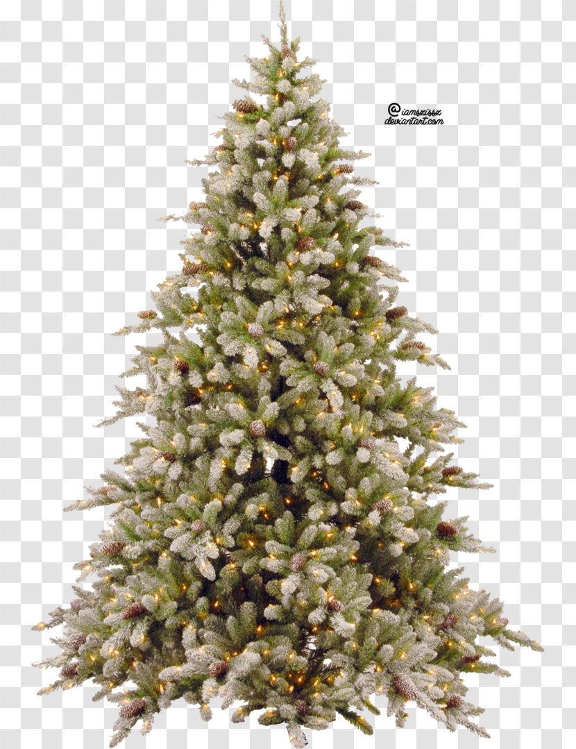 Christmas Tree Clip Art - Pre Lit Transparent PNG