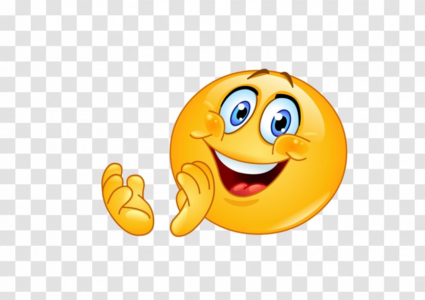 Emoji Emoticon Smiley Clapping - Thumb Signal - Cartoon Faces Transparent PNG