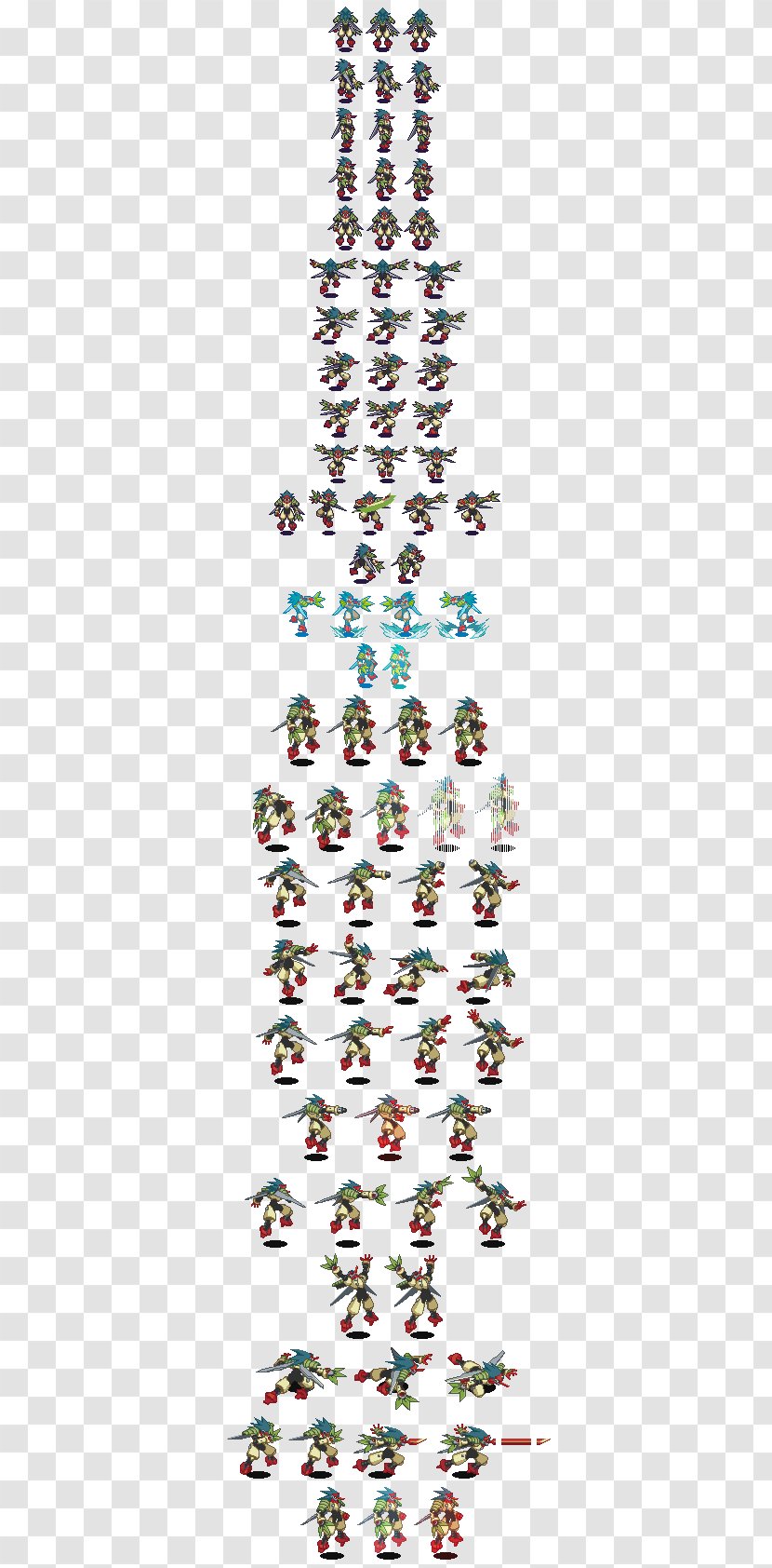 Mega Man Battle Network 6 Sprite Christmas Tree X - Game - Megaman Transparent PNG