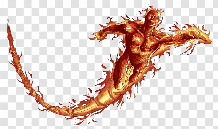 Human Torch Invisible Woman Clip Art - High Definition Video - Hd Transparent PNG